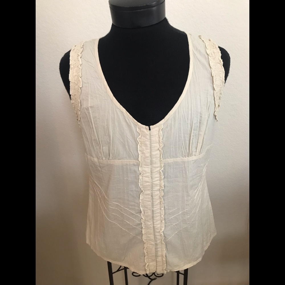 NWOT SUSINA SZXL eggshell TOP